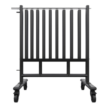 Power Systems Premium Dumbbell Storage Rack – Mobile Weight Rack with Wheels, Heavy Duty Steel Organizer for Home Gym, Fitness Studio & Commercial Use, Secure Space Saving Design (Rack Only)