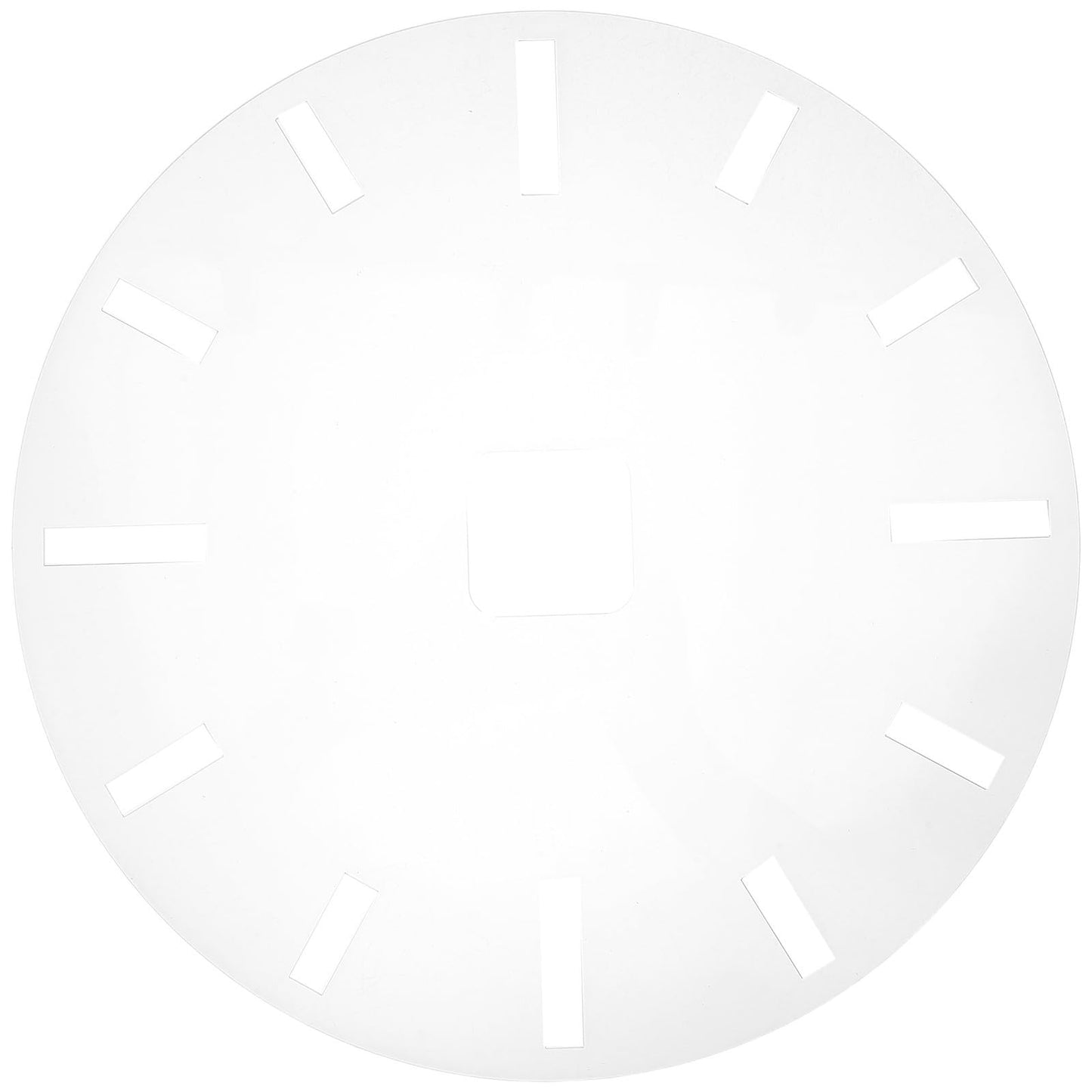 DIYEAH Clock Face: Acrylic Router Template - Clock Face Stencil for Woodworking Crafting Roman Numeral Router Dial Insert Accessory