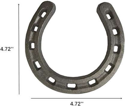 D-Doner Medium Cast Iron Horseshoe Wall Decor, Sturdy for Indoor or Outdoor Use