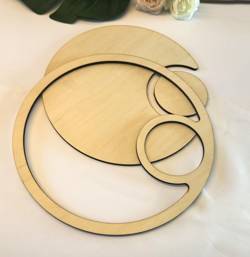 Nested Circles 12” Wooden Serving Tray Router Template,DIY Kit for Crafting Elegant Valet Trays with Precision Design,Inlay&Woodworking Templates