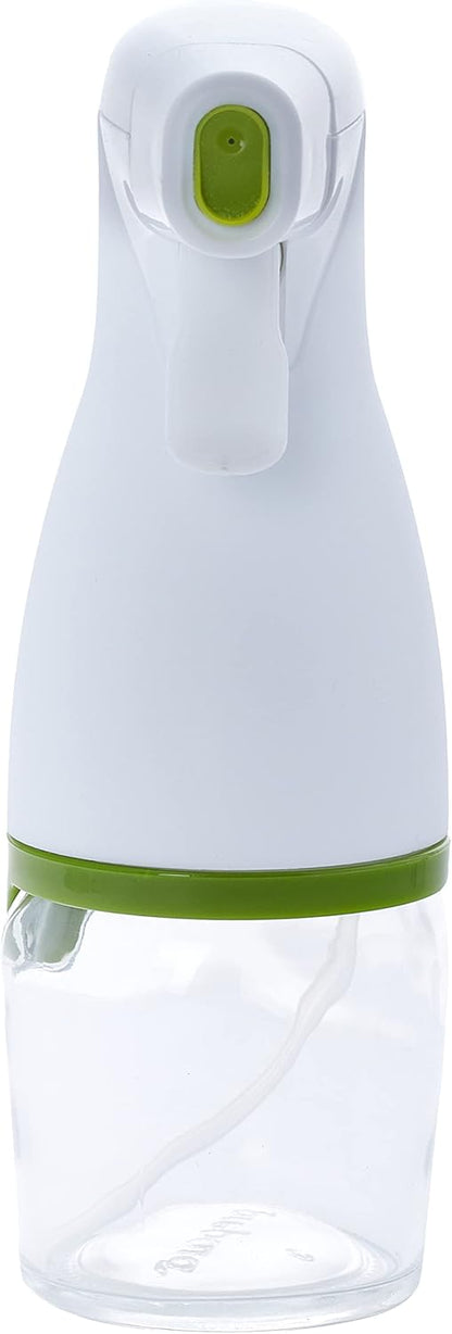 Prepara Simply Mist Olive Oil Sprayer, White/Green with Chrome Band