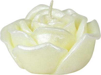 Zest Candle 12-Piece Floating Candles, 3-Inch, Ivory Rose