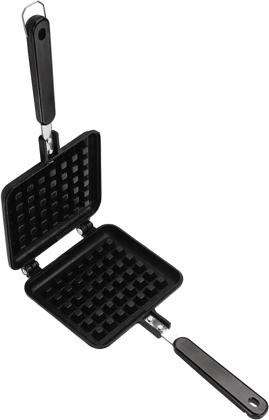 Mini Waffle Maker Pan, Nonstick Coating Waffle Baking Mold Plate for Stovetop Belgian Waffle Sandwich Toaster