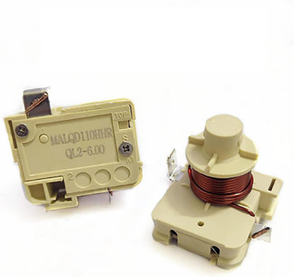 Replacement QD110H QL2-6.0 Refrigerator Starter + Round Protector for Heavy Duty Compressor Accessories