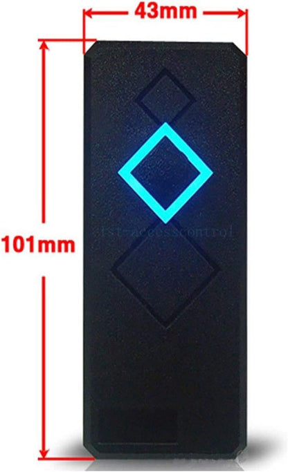 MENGQI-CONTROL 4 Door Access Control System 600lbs Magnetic Lock Access Control Panel 110V Power Supply Box RFID Reader NoTouch Exit Button Enroll USB Reader Card Key Fob Phone APP Remotely Open Lock