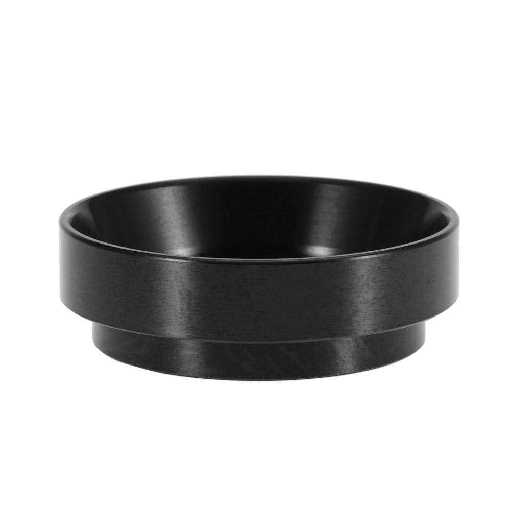 Fdit Espresso Dosing Funnel, Aluminum Coffee Dosing Ring Replacement for 58mm Portafilters (Black)