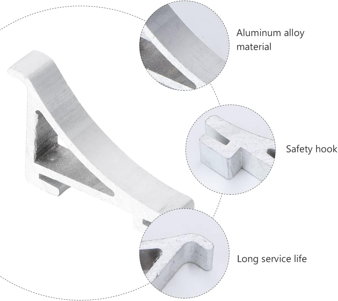 Freezer Shelf Clips - 8PCS Aluminium Refrigerator Shelf Clips for Stable Support of Replacement Shelves Cabinet Cooler