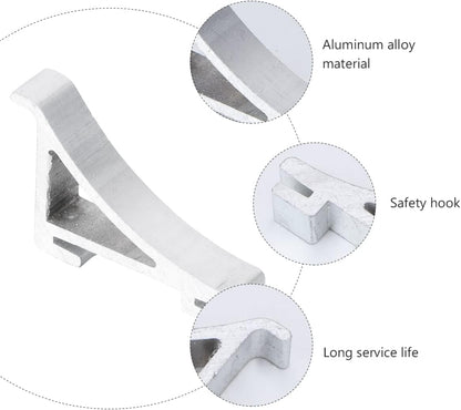 Freezer Shelf Clips - 8PCS Aluminium Refrigerator Shelf Clips for Stable Support of Replacement Shelves Cabinet Cooler