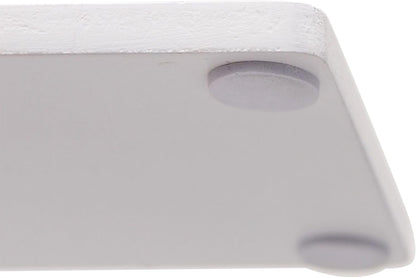 15.7" 11.8" 3.1" Juvale Ottoman Tray with Coasters & Interchangeable Gold & Silver Handles - x x - White Rustic Wood