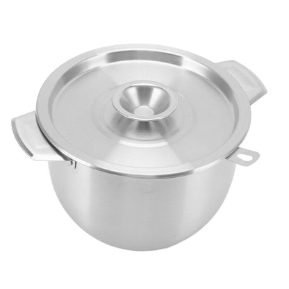 Sunicon Stainless Steel Oil Filter Pot, 2.8 L Bacon Grease Saver Container with Fine Mesh Strainer Cooking Oil Keeper Grease Fat Storage Filter Container for Kitchen and Camping