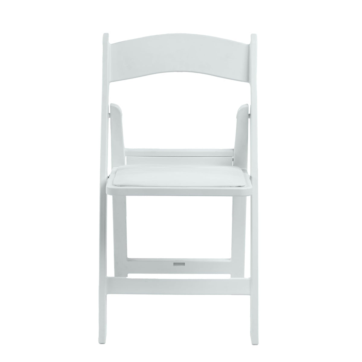 Winlice White Resin Folding Chairs - Stackable Chairs with Padded Seats, 800LB Weight Capacity Comfortable Chair - Indoor/Outdoor Folding Chairs for Events - Lightweight Foldable Chairs (10 Pack)