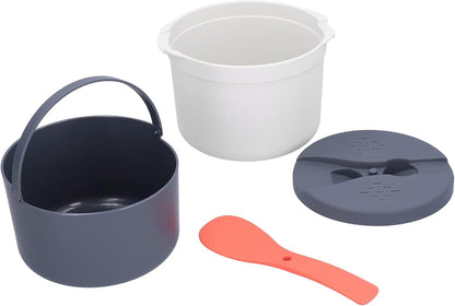 M Cuisine Microwave Rice Cooker, Small Appliances, 2 Layer Rice Steamer, High Temperature Resistant Steam Pot