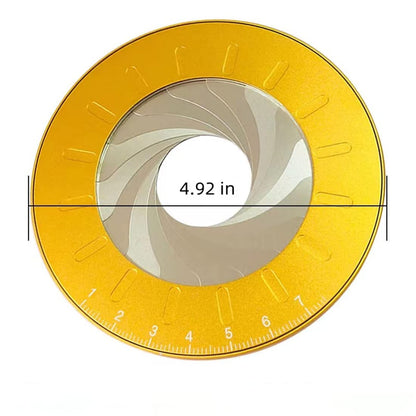 Szliyands Circle Drawing Maker, Adjustable Rotary Circle Template Measuring & Drawing Ruler, Aluminum Alloy + Stainless Steel Drafting Ruler Measurement Tool for Circles