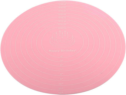 Silicone Baking Mat, Heat Resistant Non Stick Pastry Mat with Measurements for Rolling Dough