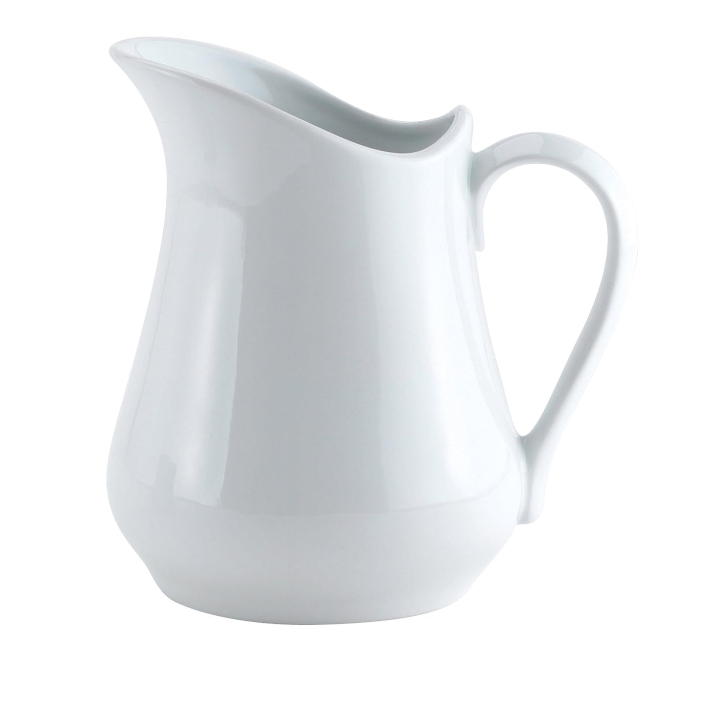 HIC Kitchen Creamer Pitcher With Handle, Fine Porcelain, 16-Ounce Capacity, For Coffee, Tea, Dressings, Syrups, Sauces