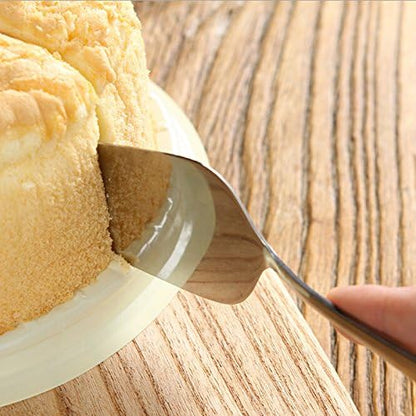Stainless Steel Serrated Edge Cake Server Blade Cutter, Kitchen Baking Pastry Spatula for Pie and Pizza (Gold)