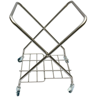 Movable Storage Hand Trucks for Kitchen, Folding Linen Storage Cart for Hotel Lobby Collection, Laundry Sorter Cart for Room Service
