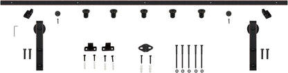 Miseno MBDH0005X78 78-3/4" Bent Strap Barn Door Hardware Kit - Oil Rubbed Bronze