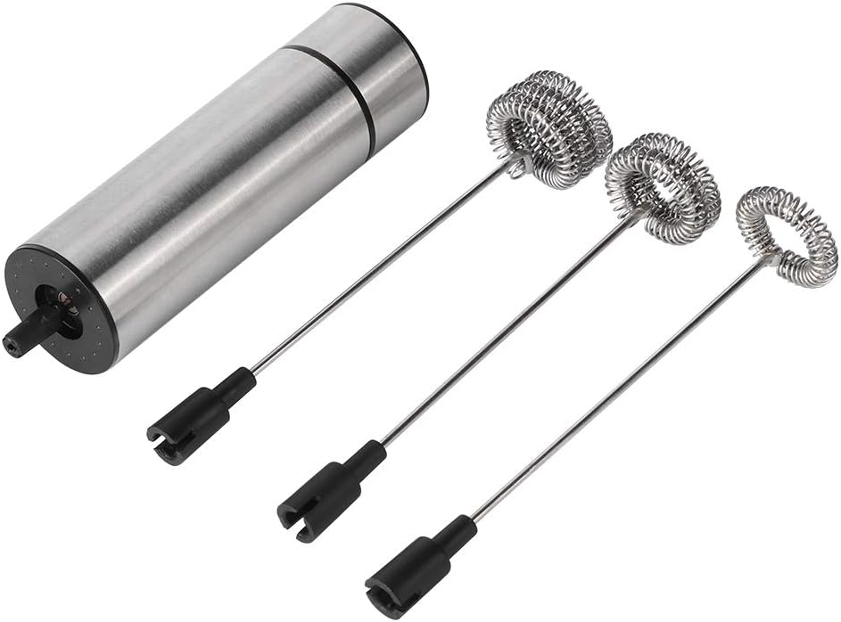 Electric Stirrer, Frother, Stainless Steel Coffee Mixer Blender, Handheld Milk Frother for Coffee