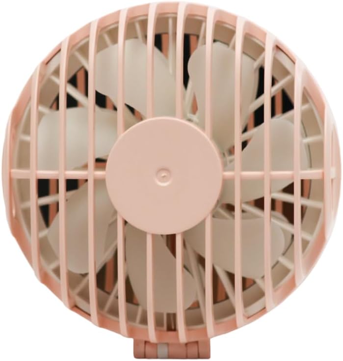 Compact Mini Fan Mirror, Handheld Portable USB Rechargeable Adjustable Speed Fan for Makeup Travel