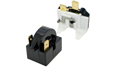 QP2-4R7 Compressor Starter PTC 4.7 ohm 3Pin Refrigerator Start Relay with Overload Protector for Mini Fridges, Coolers