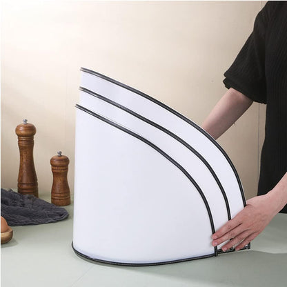 YARDWE Kitchen Water Guard Stainless Sink Cutting Board, Splatter Guard, Anti-Splatter Baffle, Collapsible S Size