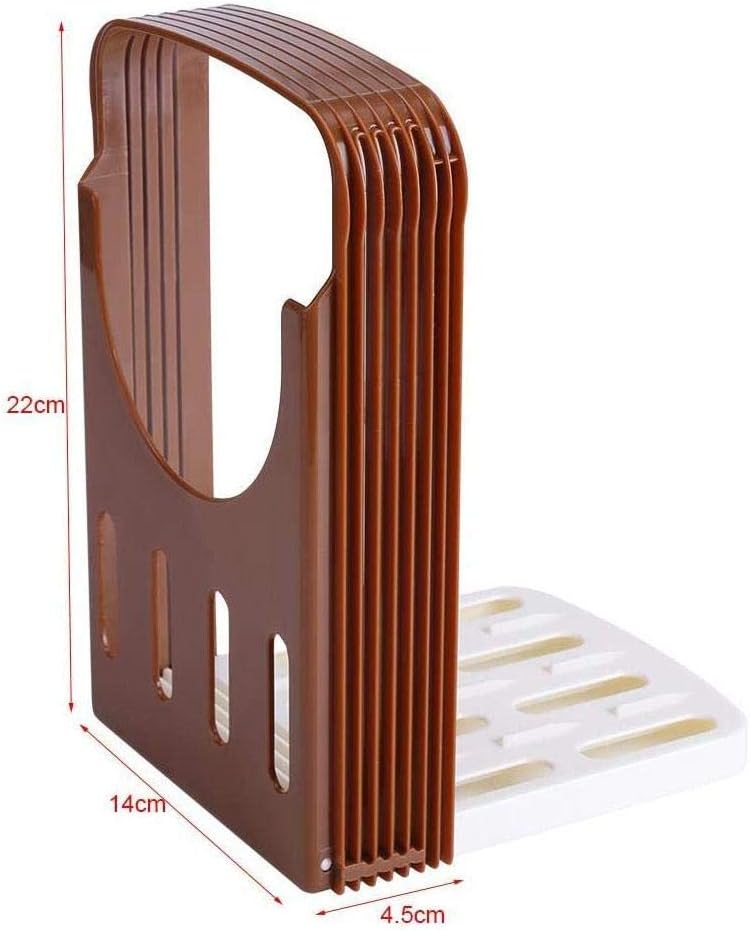 Kitchen Toast Slicer, Folding Bread Cutter Sandwich Maker with 4 Thickness for Homemade Bread