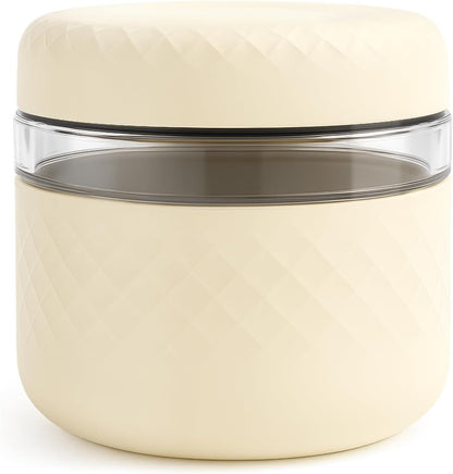 24 oz Glass Lunch Bowl Container with Lid | Leak & Spill Proof, BPA-Free, Microwave & Dishwasher Safe, Airtight Meal