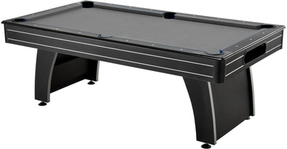 Fat Cat Tucson 7 Foot Pool Table with Automatic Ball Return, Billiard Table with Arcade Style Black Finish, 818 Bumpers, Includes Cues and Balls