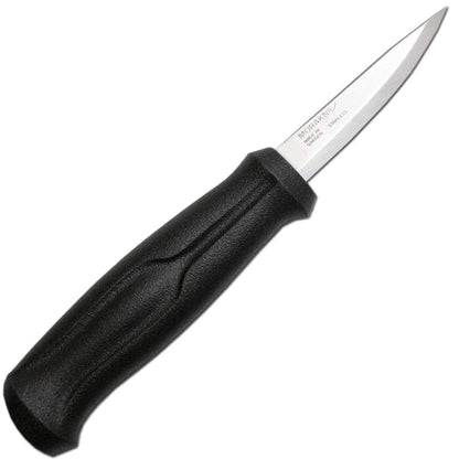 Morakniv Woodcarving Basic Sandvik Stainless Steel Wood Carving Knife With Sheath, 3 Inch