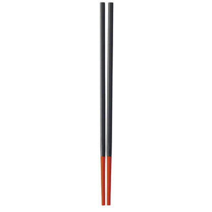 Silicone Tip Chopsticks, Red (Standard 25cm)