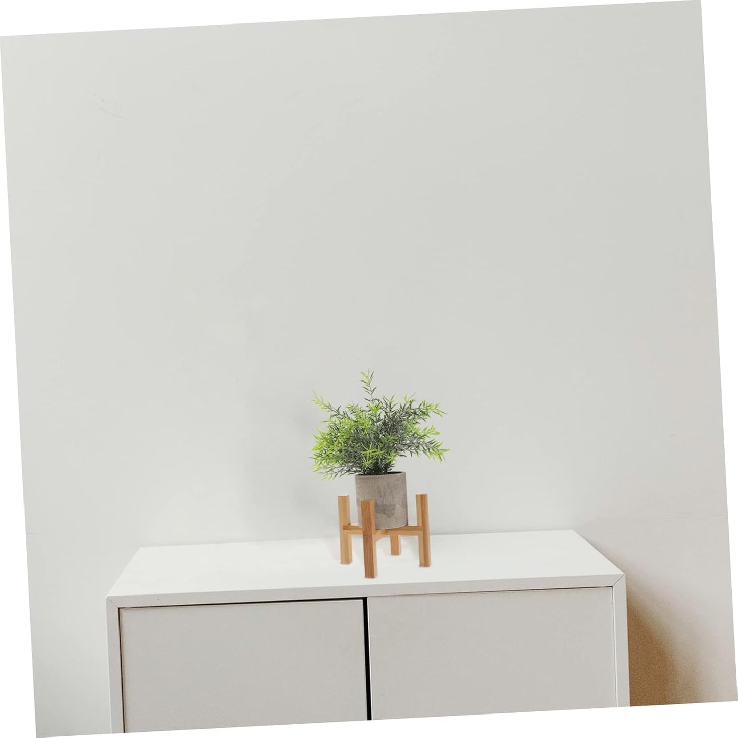 Wooden Planter Stand - 1pc Bamboo Tray Small Plant Holder Shelf for Indoor Flower Pots, Bonsai Stand