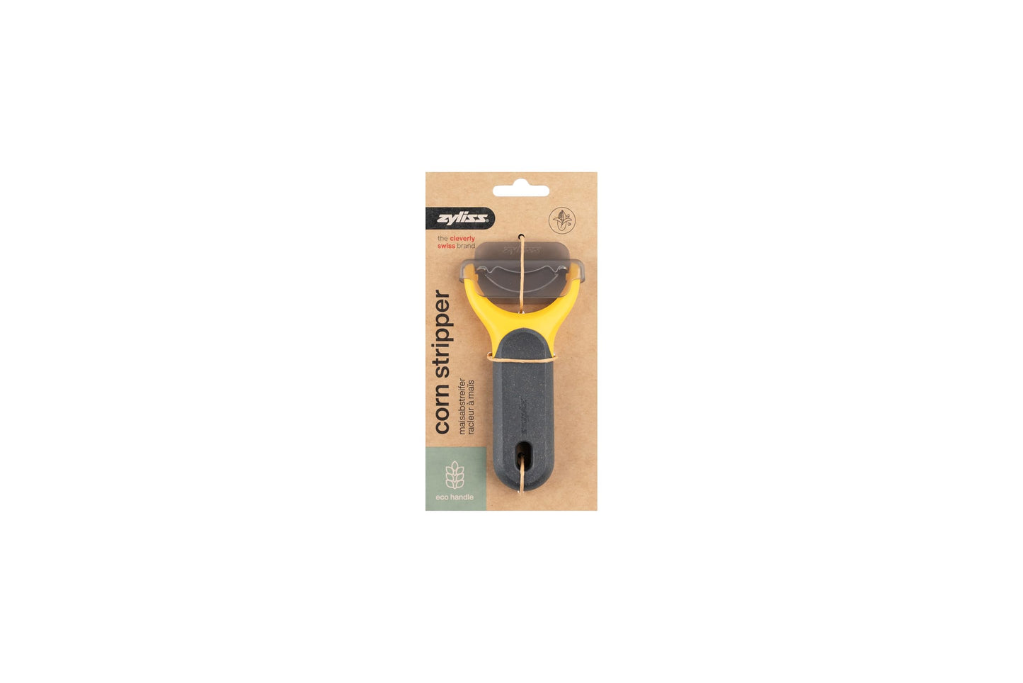 Zyliss Corn Stripper – Extra Sharp Corn on the Cob Stripper Tool & Kernel Remover with Stainless Steel Serrated Blade – Ergonomic Handle – Dishwasher Safe – Yellow/Black