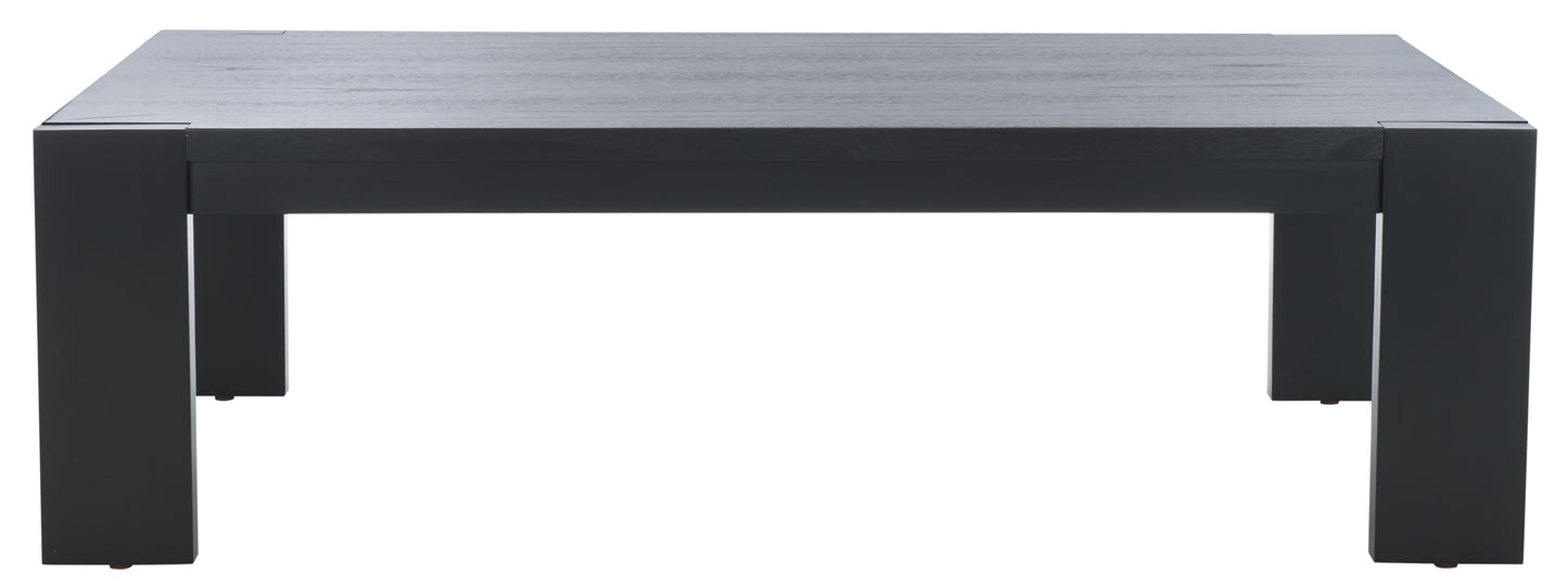 SAFAVIEH Couture Collection Nikole Black Rectangle Coffee Table