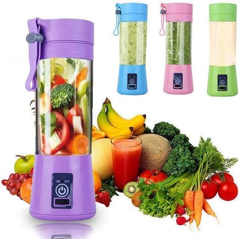 Portable Blender, Personal Mixer for Fruit, Rechargeable with USB, Mini Blender for Smoothie (Pink)