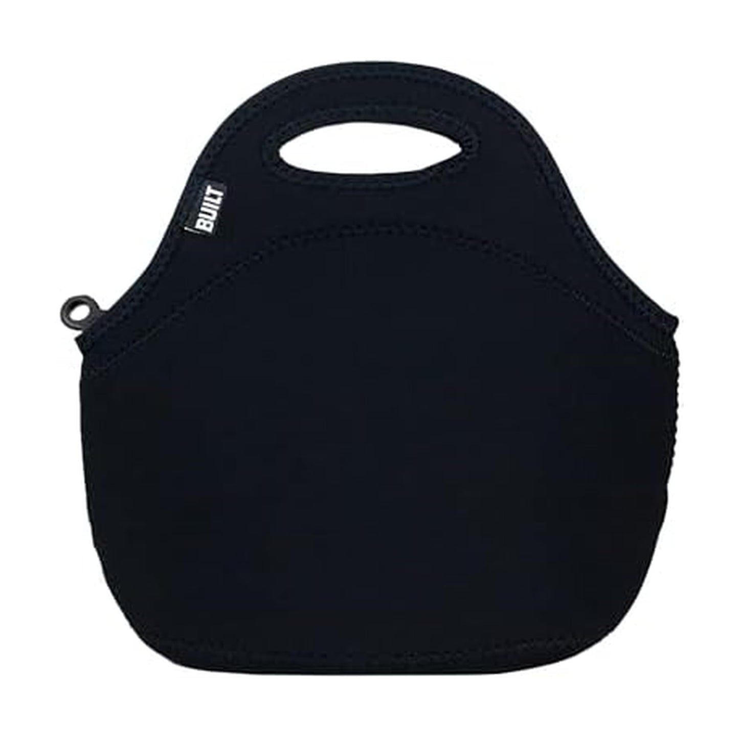 BUILT Gourmet Getaway Soft Neoprene Lunch Tote Bag Lightweight, Insulated and Reusable, One Size, Black