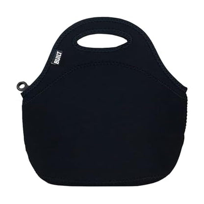 BUILT Gourmet Getaway Soft Neoprene Lunch Tote Bag Lightweight, Insulated and Reusable, One Size, Black