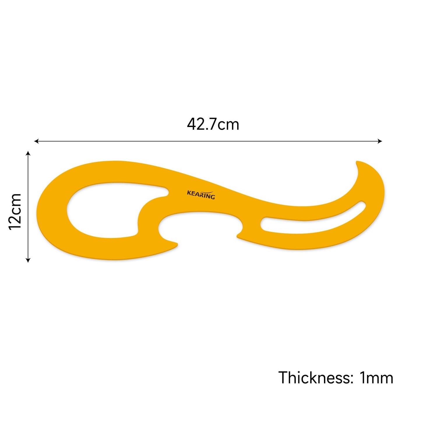 KEARING French Curve Ruler Template Flexible Plastic Drafting Drawing Measuring Tool Drawing Templates