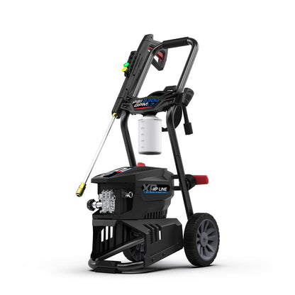 AR Blue Clean BCXP22300P Electric Pressure Washer-2300 PSI, 1.7 GPM, 13 Amps Quick Connect Accessories, Two Wheel Trolley, On Board Storage, Portable Pressure Washer, High Pressure, Car washer, Patio