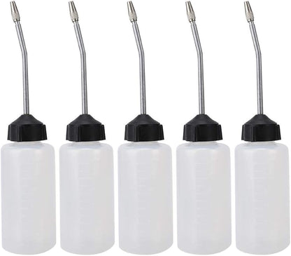 HEEPDD 5Pcs Sewing Machine Oil Dispenser, 120mL Precision Oil Bottle with Lengthened Nut Tip for Lubricating Machines