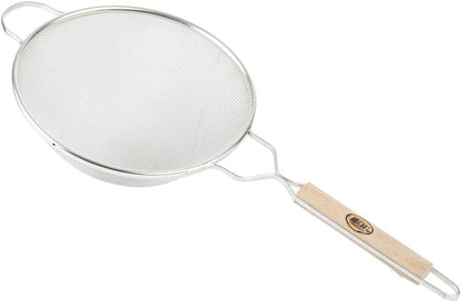 Tablecraft 10-1/4" Tinned Medium Mesh Strainer