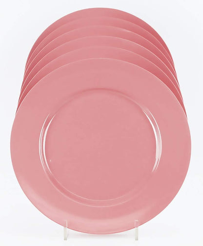 Calypso Basics Melamine Salad Plates Set of 6, 8.5 Inch, Gray, BPA-Free, Break-Resistant