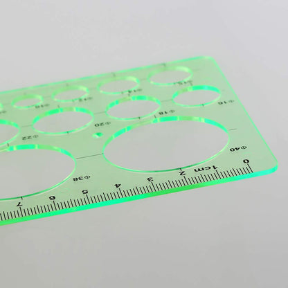 Angrox Geometric Drawings Templates Measuring Geometry Rulers 15 Pcs with 1 Pack File Bag for Design School Studying Office Building…