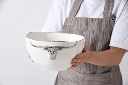 Pampa Bay Longhorns Large Bowl, 9.25" x 9.25" x 4.75"