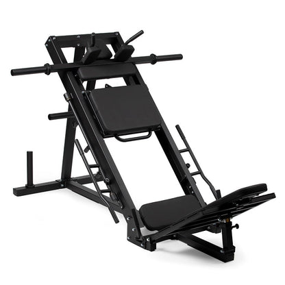 Titan Fitness Plate-Loaded Leg Press Hack Squat Machine Combo, Rated 1000 LB, Three Lockout Positions, Thick HeftyGrip Padding, Quick Adjustments, Lower Body Specialty Machine