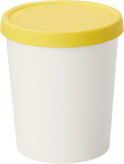 1 Tovolo Sweet Treat, Reusable Ice Cream Container for Homemade Ice Cream, Lemon - Quart Stackable Storage Tubs