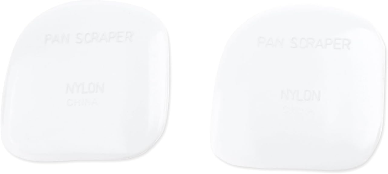 Fox Run Nylon Pot/Pan Scraper, Set of 2, White