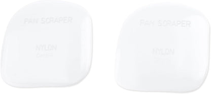 Fox Run Nylon Pot/Pan Scraper, Set of 2, White