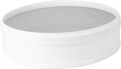 Round Sifter - 1pc Plastic Flour Sieve, Stainless Steel Colander, Ultra Fine Mesh Strainer