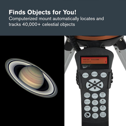 Celestron - 114LCM Computerized Newtonian Telescope - Telescopes for Beginners - 2 Eyepieces - Full-Height Tripod - Motorized Altazimuth Mount - Large 114mm Newtonian Reflector